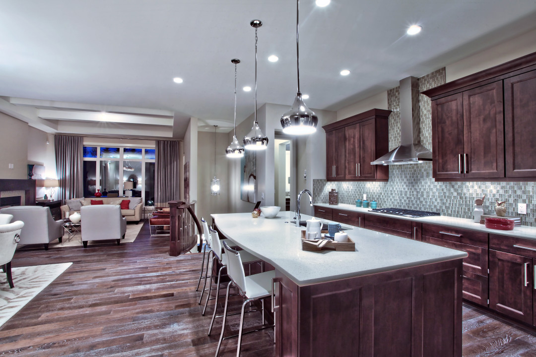 Bordeaux Kitchen to Living Room View